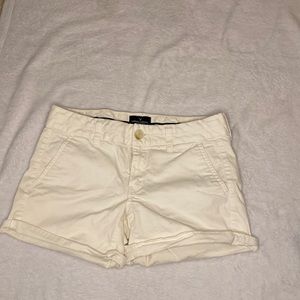 American Eagle white khaki shorts